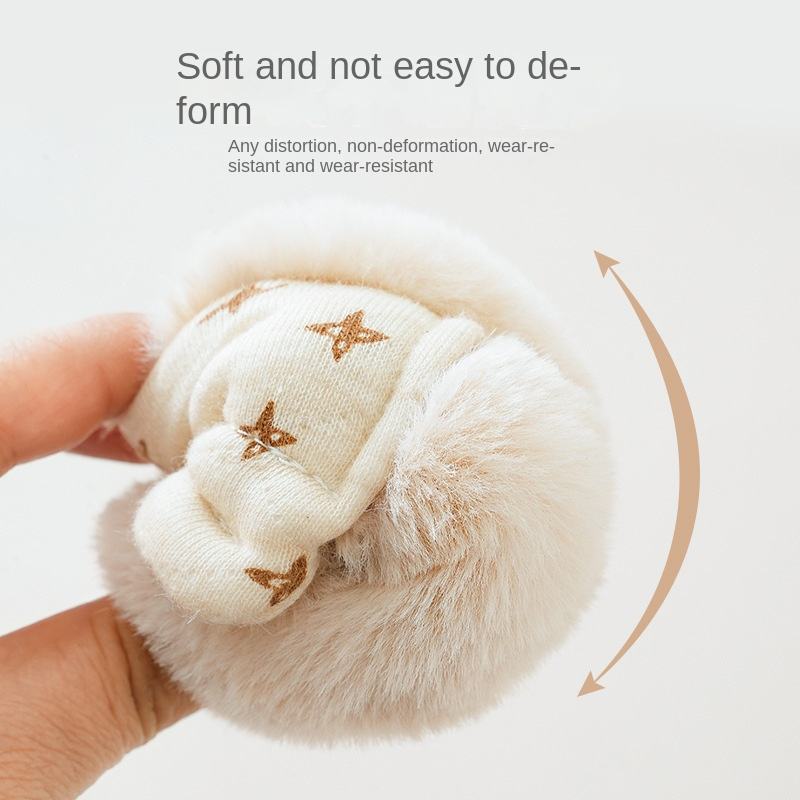 Bebek Kadife Dolgulu Yumuşak Terlik